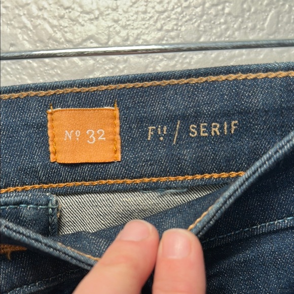 Anthropologie Pilcro and the Letterpress Houndstooth Print Blue Jeans 32 - Picture 6 of 8